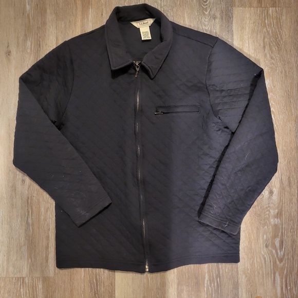 L.L. Bean Jackets & Coats Vtg Ll Bean Black Quilted Jacket Full Zip Womens Medium Poshmark